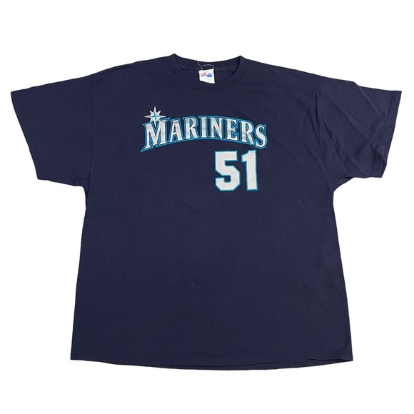 Majestic Shirts Vintage Seattle Mariners Ichiro Suzuki 5 T Shirt